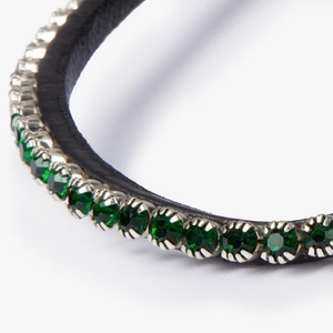 Nuevos productos de Carreras de Caballos ecuestres, cristales, diamantes de imitación, banda de cejas de caballo de cuero inglés negro elegante en tamaños de mazorca completos - Product Image 3