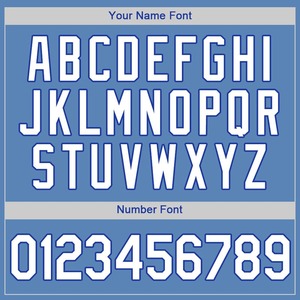 Custom Light Blue White-Camiseta de béisbol auténtica Royal - Product Image 6