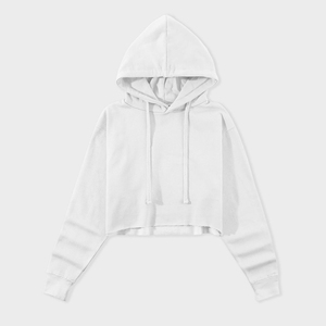 Professionnel femmes haute qualité toile doublé haut court sweats à capuche avant Badge automne décontracté meilleur hiver vêtements OEM ODM complet - Product Image 3