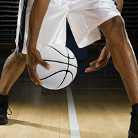 Ballon de basketball silencieux pour enfants et jeunes 2026, taille 6/7, en cuir PU, avec logo personnalisé, couleur blanche, pour entraînement et jeu en salle