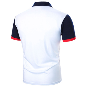 Wholesale Heavy 240G Polyester/Cotton Breathable Casual for <b>Shirt</b> Custom Logo Solid Embroidered <b>Men</b> Plus Size Knitted - Product Image 6