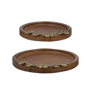 Bandeja DE SERVICIO DE Metal hecha a mano escultural moderna, plato de aperitivos de fruta ovalado ecológico pulido de lujo para mesa de comedor, decoración del hogar - Product Image 5