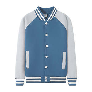 Abrigo de lana de otoño e invierno de alta calidad, chaqueta universitaria informal holgada de béisbol con logotipo personalizado para hombre de invierno - Product Image 6