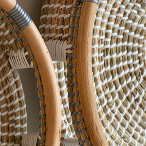 Choix populaire: Plateaux de service décoratifs en jonc de mer ronds fabriqués à la main du Vietnam, articles les plus vendus pour la décoration de la maison et du restaurant - Product Image 3