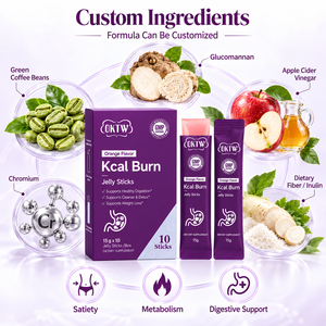 Kcal Burn Jelly Sticks Sabor <span class=keywords><strong>Naranja</strong></span> Control del Apetito Digestión Saludable Pérdida de Peso Control de Peso Suplemento Dietético - Product Image 6