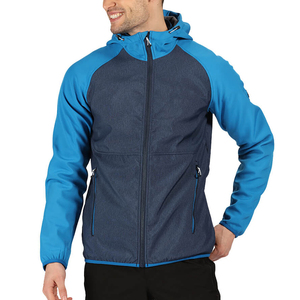 Vestes Softshell en Polyester pour Hommes Imperméables Coupe-Vent Personnalisées Manteau de Pluie Uni Col Debout Vestes pour Hommes - Product Image 5