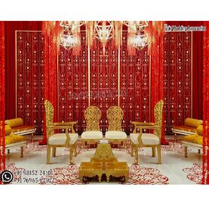 Deluxe Dreamlike árabe boda escenario telón de fondo Mandap vela paredes para noche boda vela pared decorativa boda - Product Image 1