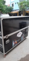 Étui de rangement à écran personnalisé de 80 pouces avec 4 roues, mallette de transport robuste pour Smart TV, étui de rangement à affichage LED