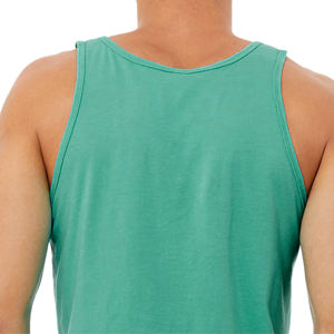 Camiseta sin mangas de algodón atlética transpirable para hombre, camisetas sin mangas personalizadas de alta calidad, camiseta sin mangas informal en blanco para hombre - Product Image 6