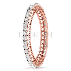 Exclusive 925 Sterling Silver Bubble Claw Setting <b>Bangle</b> <b>Set</b> Diamond Gold Plated Trendy Classic Party Gift Her Weddings - Product Image 3