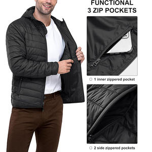 เสื้อแจ็กเก็ตฤดูหนาวให้ความอบอุ่นกลางแจ้งพิมพ์โลโก้ตามสั่งเสื้อโค้ทฉนวนกันความร้อนโรงงานผู้ผลิต OEM ODM - Product Image 4