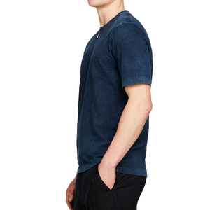T-shirt lavé à l'acide pour hommes, vêtement doux durable, séchage rapide et confortable, t-shirt lavé à l'acide pour hommes, de différentes couleurs, vente en gros OEM - Product Image 2