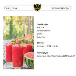 น้ำซุปข้นแตงโมแช่แข็ง/เยื่อกระดาษในราคาที่ดีพร้อมบรรจุภัณฑ์แบบถังส่วนผสมหลักมุ่งเน้นไปที่แตงโม - Product Image 3