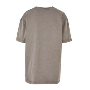 Camiseta de peso pesado para mujer, Camiseta con hombros caídos, camiseta Vintage de lavado ácido de piedra - Product Image 6