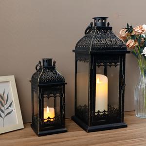 Elegant Decorative Metal Lantern Candle Holder for Living Room | Stylish Ramadan Use Waterproof Durable <b>Lighting</b> <b>Accessory</b> - Product Image 2