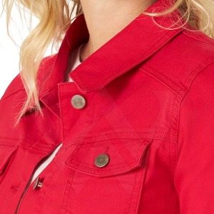Veste en jean pour femme de style unique de haute qualité, veste en jean coupe-vent, en coton, veste en jean tendance pour femme - Product Image 5