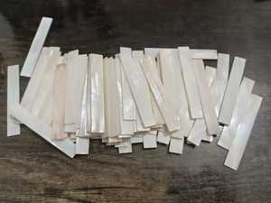 Perles rondes en nacre naturelle blanche polie en gros, fabrication de bijoux écologiques, plusieurs tailles, design élégant en forme de croix - Product Image 4