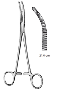 Heaney ชุดคีมผ่าตัดทางนรีเวชสำหรับหลอดเลือดแดงโค้งสแตนเลสทนทานได้รับการรับรอง CE - Product Image 2