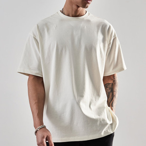 เสื้อยืดคอกลมแขนสั้นโชว์ไหล่สำหรับผู้ชายเสื้อยืดคอกลมสำหรับผู้ชายใส่โลโก้ได้ตามต้องการ - Product Image 2