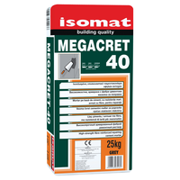 Mortier de réparation cimentaire renforcé de fibres haute résistance |   ISOMAT MEGACRET-40, épaisseur 40 mm, application au truelle, EN 1504-3 CC R4