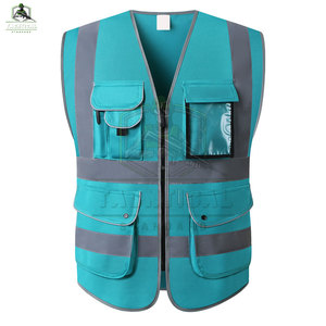 Chaleco de Seguridad para Hombre en Oferta, Reflectante, ANSI Clase 1, con Luz LED Intermitente, Impermeable, de Algodón/Poliéster, Cómodo, con Logotipo Personalizado - Product Image 2