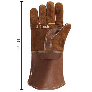 Guantes de soldadura demandables | Guantes de soldadura de buena calidad con logotipo personalizado del mejor fabricante - Product Image 4