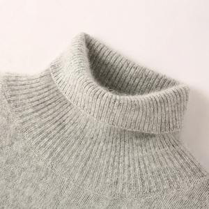 Suéter de lana merino Jersey de Cachemira Moda Básico O-cuello Prendas de punto Manga corta Camiseta elegante Ropa Tops Camisa de mujer - Product Image 3