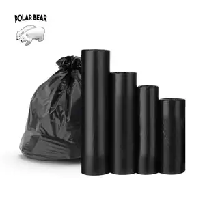 Saco De Lixo Em Rolo Qualidade Superior Preço Competitivo Endurable Black Trash Packaging Resíduos Biodegradáveis