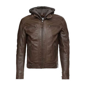 High Quality Genuine <b>Leather</b> New Design Trendy Sheep Skin <b>Motorcycle</b> Riding <b>Armor</b> Canvas Racing Motorbike <b>Jackets</b> From Pakistan - Product Image 3