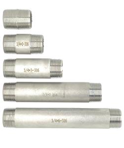 Boquilla de acero inoxidable forjado de 1/2 pulgadas | Conexión de tubería macho con superficie pulida Resistente a la corrosión Heavy Duty - Product Image 2