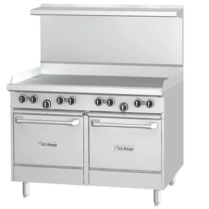 Offres Époustouflantes! Cuisinière à 4 brûleurs U48-G48SS avec plaque de cuisson manuelle, 72 000 BTU au propane, avec base armoire – Prête à l'exportation - Product Image 1