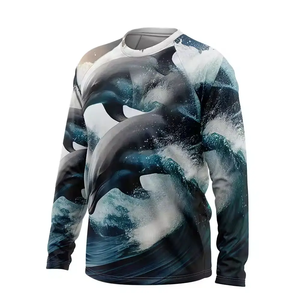 Maillots de pêche à sublimation personnalisée à séchage rapide avec protection UV chemises de pêche légères à manches longues pour hommes - Product Image 1