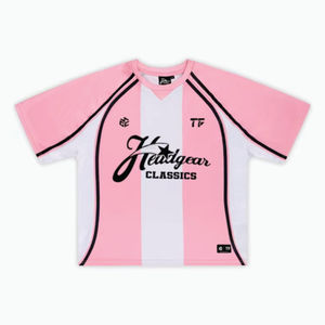 Tissu de sublimation streetwear surdimensionné Boxy personnalisé sérigraphie rétro maillot de football américain en maille - Product Image 6