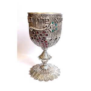 ถ้วยโลหะทองเหลืองทำด้วยมือแก้วไวน์ขัดเงาสีทองอุปกรณ์สำหรับเครื่องดื่มบาร์และไวน์ - Product Image 3