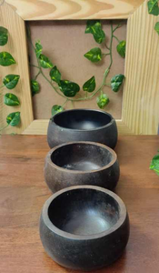 Bougie de luxe sur mesure pour la maison, grand bol à bougie, design rond en nid d'abeille, résistant à la chaleur, écologique, noir mat, fabriqué en bois ciré vintage - Product Image 3