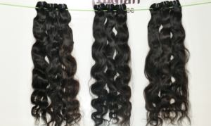 Produit de qualité naturel cheveux non transformés bon marché bruts vierges faisceaux cuticule alignée vague de corps temple indien extensions de cheveux humains - Product Image 2