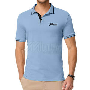 Cómodo ajuste hombres Polo camisetas Durable mezcla de algodón Material suave Polo camisetas para ropa de calle - Product Image 2