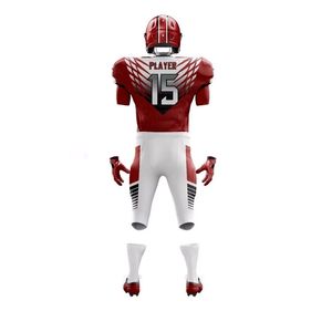 Nouvel arrivage d'équipes américaines personnalisées ensembles de vêtements de sport respirants à manches courtes brodés de sublimation numérique football américain vente en gros - Product Image 2