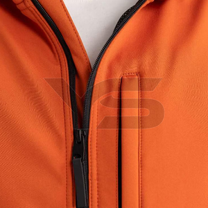 Men's Casual Winter Softshell Jacket with <b>Stand</b> Collar Front Logo Zipper Closure OEM Service Available with Multi-Color Option - Product Image 5