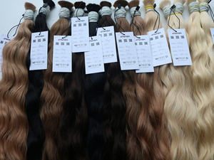 Extensiones de cabello Remy virgen de alto grado 10A, todos los colores, onda Natural sedosa, gran venta al por mayor, a granel, Vietnam, envío rápido, toda la longitud - Product Image 3