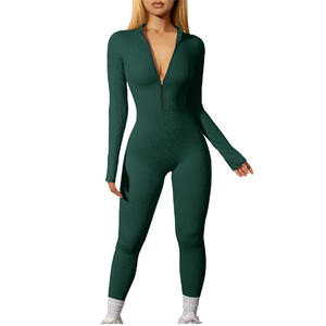Top Ranking Gym Yoga Jumpsuit para mujeres en calidad superior transpirable antiarrugas peso ligero Mujeres Yoga Jumpsuit con tarifa barata - Product Image 3
