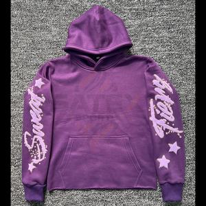 Ensemble de survêtement unisexe grande taille en coton et polyester délavé à l'acide, sweat à capuche et pantalon de jogging décontracté, vêtements de sport écologiques et légers - Product Image 2