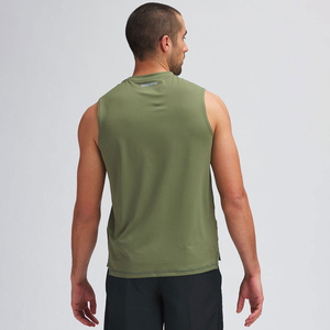 Débardeur de sport décontracté pour homme, haute qualité, personnalisable avec logo, anti-boulochage, en polyester/coton, par Isha Industry – Meilleures ventes - Product Image 2