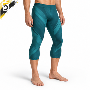 Leggings Capri pour Hommes de Haute Qualité, Compression Respirante, Matière Douce et Extensible, Ajustement Sûr, Confort et Mobilité pour l'Entraînement Quotidien - Product Image 2