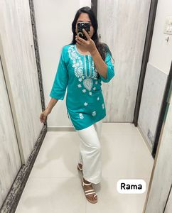 ขายส่งเรยอนปักชิคานงานสั้นเคอร์ติส - Product Image 6