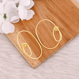 Jaune Or Plaqué Laiton À La Main Designer Boucle D'oreille Boho Bijoux Cadeau Pour Sa Déclaration Bijoux Cadeaux D'anniversaire Boucles D'oreilles - Product Image 3