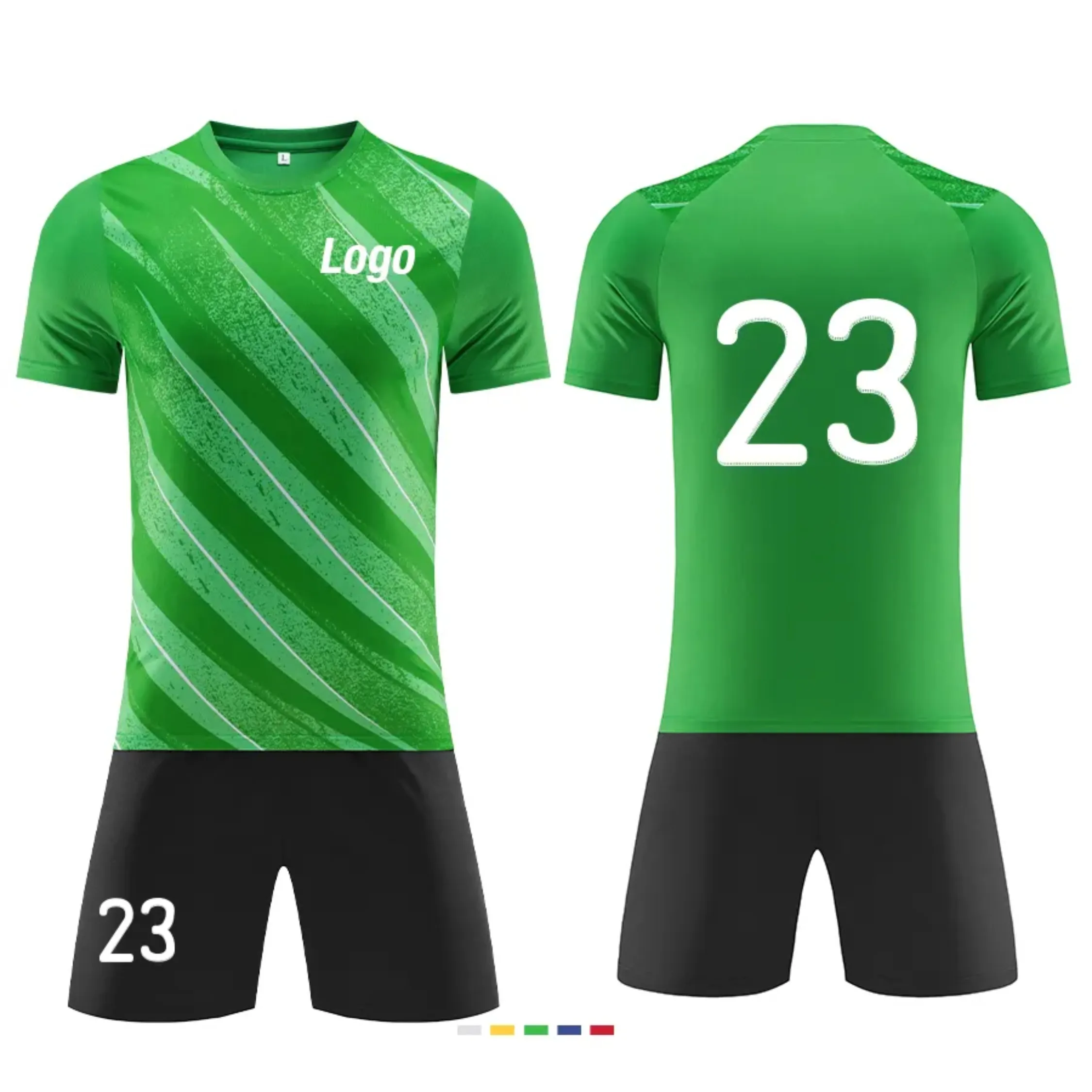 Vente en gros, impression par Sublimation, manches courtes et pantalon en Polyester, chemises à séchage rapide, uniformes de Football, maillot de Football