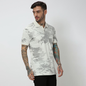 OEM personalizado sublimación impresa de alta calidad de algodón de los hombres Polos de manga corta de estilo de la calle logotipo personalizado diseño camisa - Product Image 5