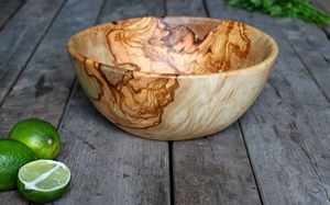 100% Premium Bulk Supply Bol à salade en bois rustique Bol en bois fait à la main Cadeau de mariage de Noël pour elle et lui Essentials de cuisine - Product Image 2