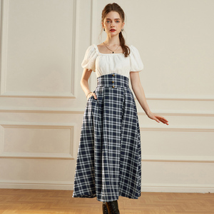 Custom <strong>Women</strong> Renaissance Swing <strong>Skirt</strong> Elastic Waist Flared A-Line Maxi Winter Plaid <strong>Tartan</strong> <strong>Skirt</strong> <strong>Women</strong> - Product Image 2